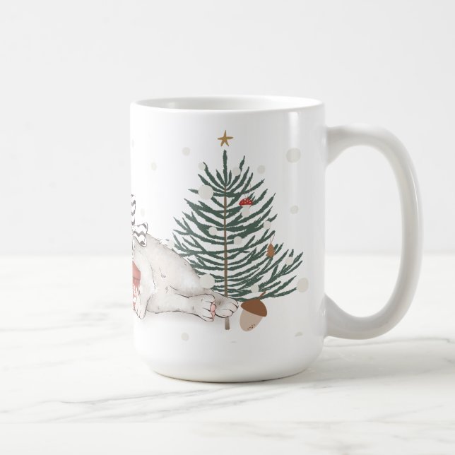 Caneca De Café Sonhos De Inverno - Mug De Feriado Whimsical (Direita)