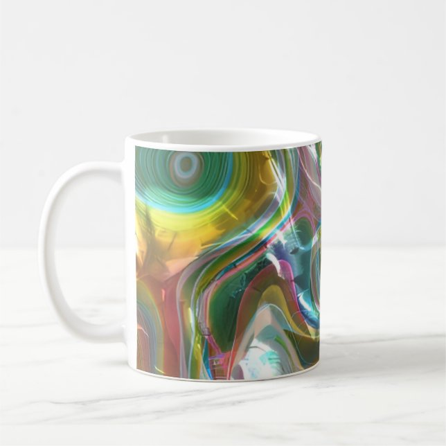 Caneca De Café Sonhos de Vidro Líquido Luminoso (Esquerda)