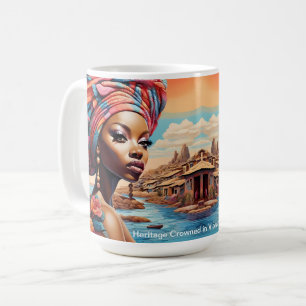 Caneca De Café Sonhos do Patrimônio: Um Futuro Africano Vibrante