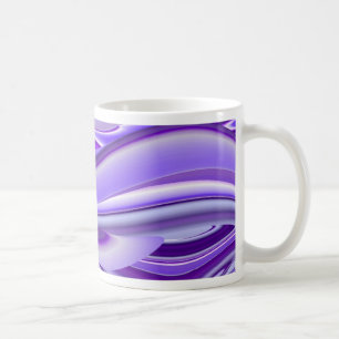 Caneca De Café Sonhos Roxos, Abstrato Fantasy Arte Arco-Íris