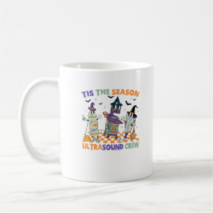 Caneca De Café Sonografia de Halloween Retro É a Temporada Ultras