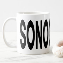 Caneca De Café SONOGRAFIA Tipografia Presente de Ultrassom