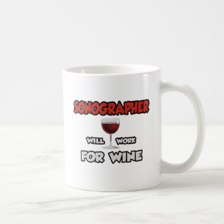 Caneca De Café Sonógrafo... Trabalhará Para O Vinho
