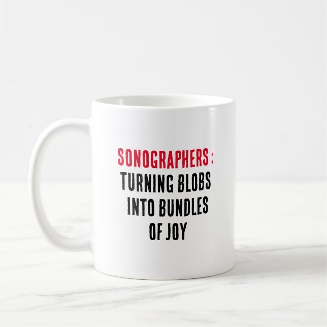 Caneca De Café Sonógrafos: Transformando bolhas em feixes de aleg (Esquerda)