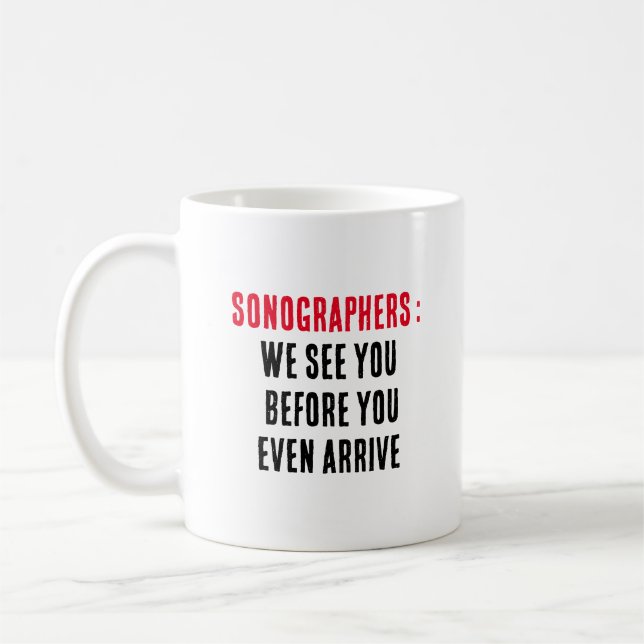 Caneca De Café Sonógrafos: Vemo-nos antes de chegares (Esquerda)