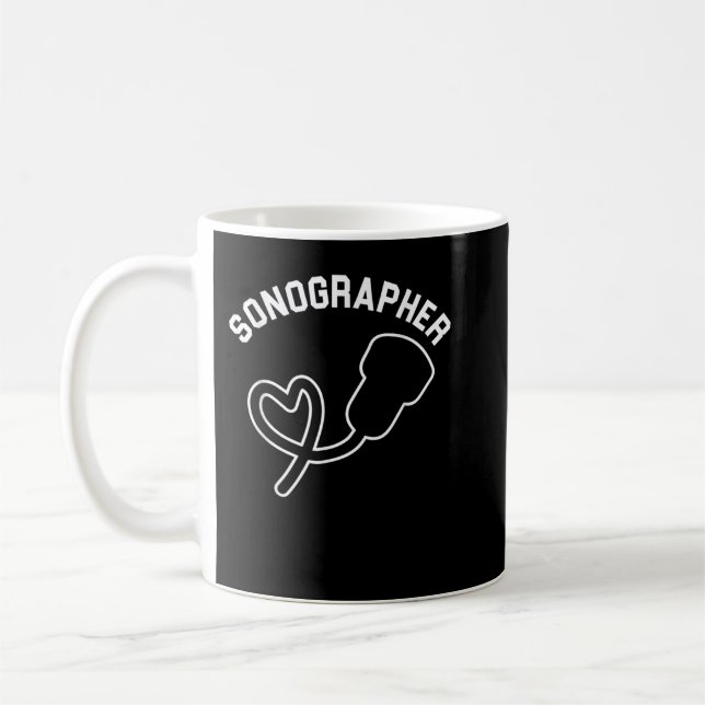Caneca De Café Sonographer Ultrasom Echografia Hospital Sonografi (Esquerda)