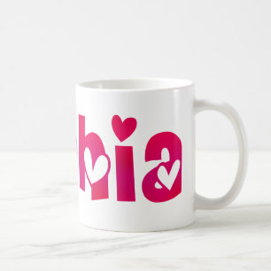 Caneca De Café Sophia nos corações
