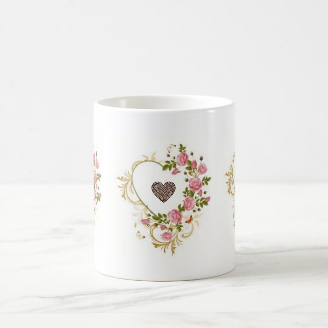 Caneca De Café Sopro De Café Coração Moldado (Centro)