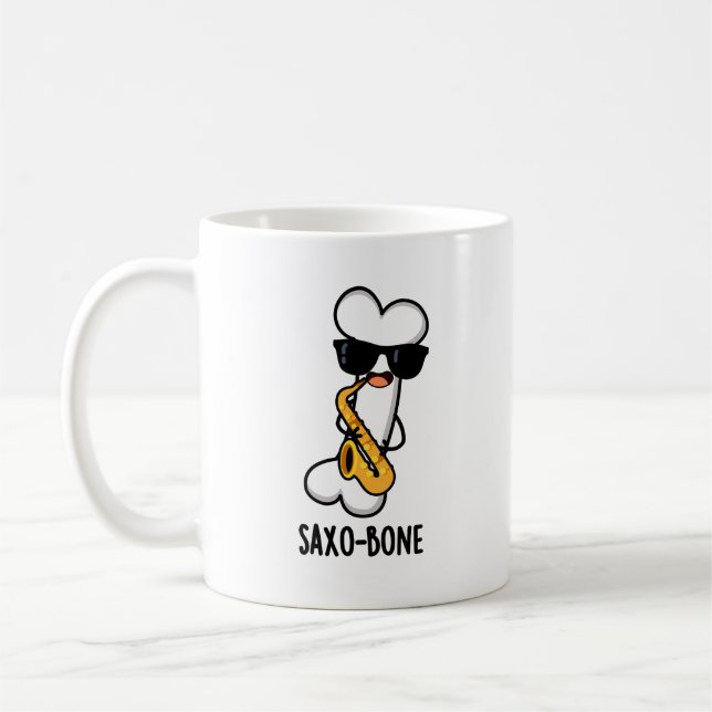 Caneca De Café Sopro Funny Bone Funny Pun Música Engraçado (Esquerda)