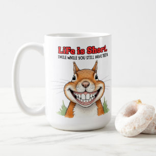 Caneca De Café Sorria Enquanto Você Ainda Tem Dentes Engraçado Es