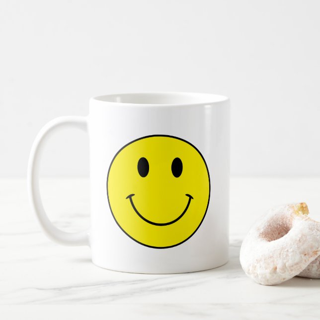 Caneca De Café Sorria para seu chefe (Com Donut)