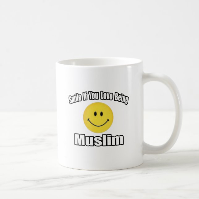 Caneca De Café Sorria Se Você Ama Ser Muçulmano (Direita)
