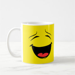 Caneca De Café Sorrindo Feliz Rosto Emoji