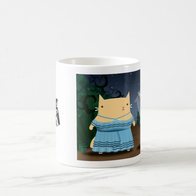 Caneca De Café Sorrindo o gato (Centro)