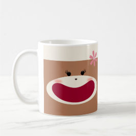 Caneca De Café Sorriso de macaco-meia (Rapariga)