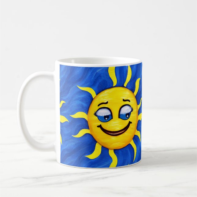 Caneca De Café Sorriso Face Sol Sunny (Esquerda)