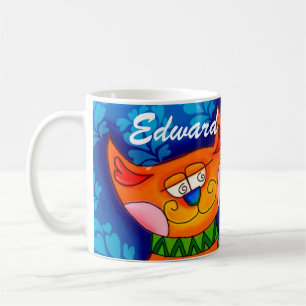 Caneca De Café Sorriso Laranja Tabby Cat