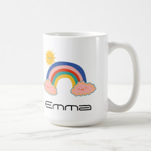 Caneca De Café Sorriso solar cotovelo- cotovelo personalizado Nom