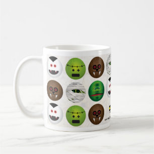 Caneca De Café Sorrisos assustadores - monstro clássicos -