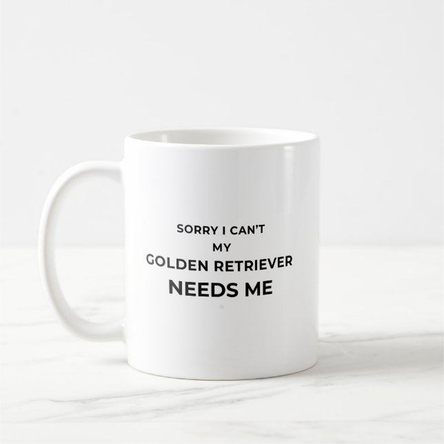 Caneca De Café Sorry I Can't... - White mug (Esquerda)