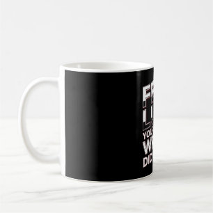 Caneca De Café Sorte de Fet Você Leu Errado Citação Engraçada