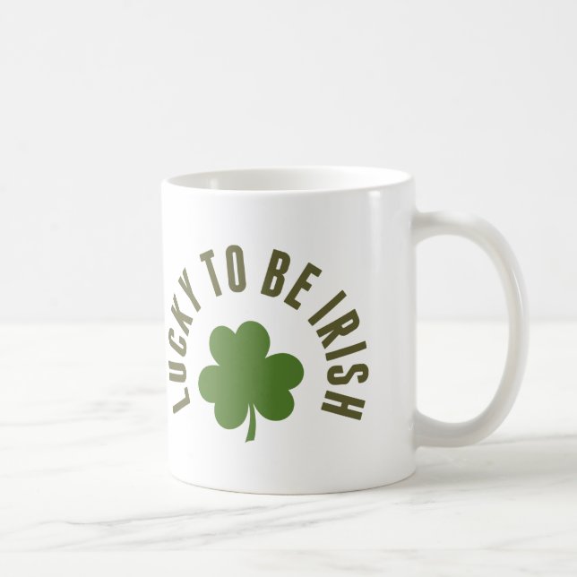 Caneca De Café Sorte De Ser Irlandês (Direita)