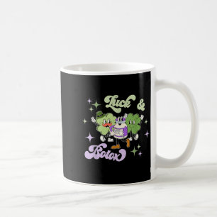 Caneca De Café Sorte E Botox Shamrock Enfermeira Engraçada Injeto
