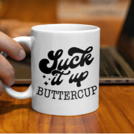Caneca De Café Sorte Ip ButterCup Funny Motivation