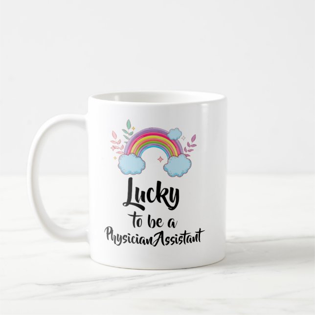Caneca De Café Sorte Ser Um Médico Assistente De Mug (Esquerda)