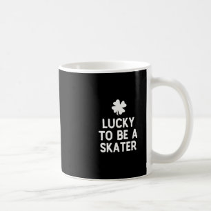 Caneca De Café Sortudo Por Ser Um Skatista Dia De São Patrício Sk