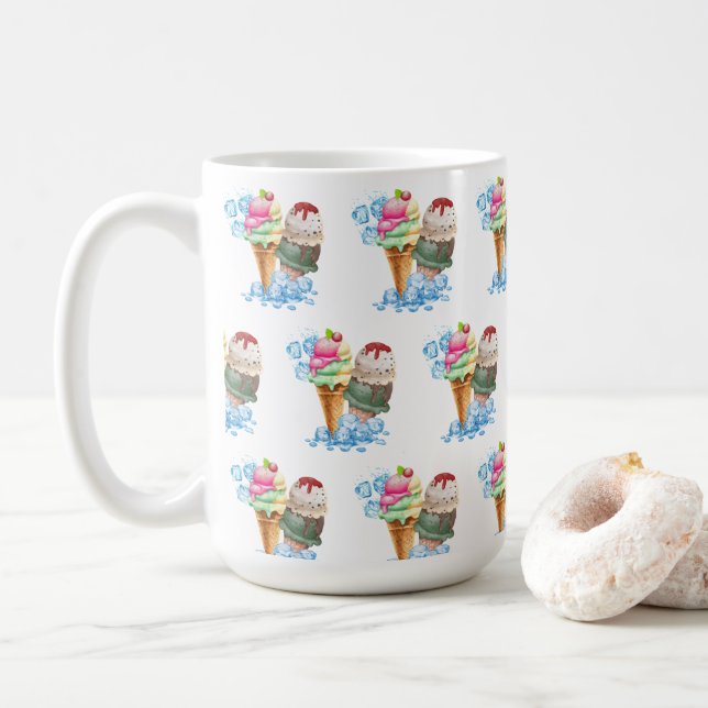 Caneca De Café sorvete (Com Donut)