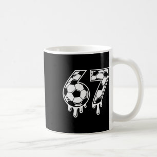 Caneca De Café Sorvete 67 Drip Futebol Gen Alpha Six Seven Meme
