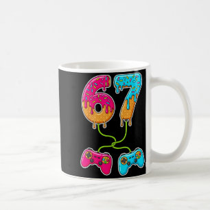 Caneca De Café Sorvete 67 Gotejamento Meme Gamer Seis Sete Geraçã