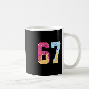 Caneca De Café Sorvete 67 Meme Gotejamento Six Seven Gíria Geraçã