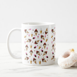 Caneca De Café Sorvete Chocolate Cherry Vanilla Mug