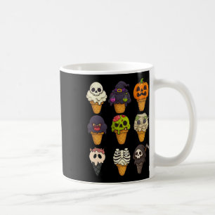 Caneca De Café Sorvete da múmia Summerdal Skeleton Zombie Pumpkin