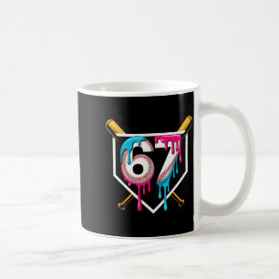 Caneca De Café Sorvete De Beisebol Gotejamento Número 67 Jogador