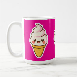 Caneca De Café Sorvete Kawaii doce