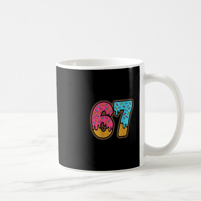 Caneca De Café Sorvete Seis Sete Drip Esporte 67 Diversão Mason M (Direita)