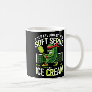 Caneca De Café Sorvete soft serve de pickleball para homens mulhe