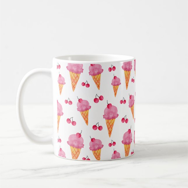 Caneca De Café Sorvetes e cerejas (Esquerda)