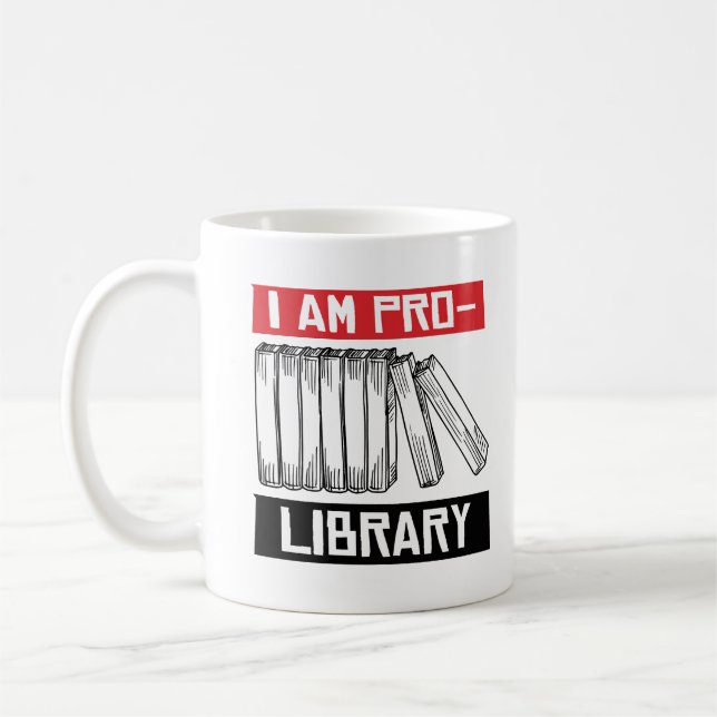 Caneca De Café Sou a biblioteca pro (Esquerda)