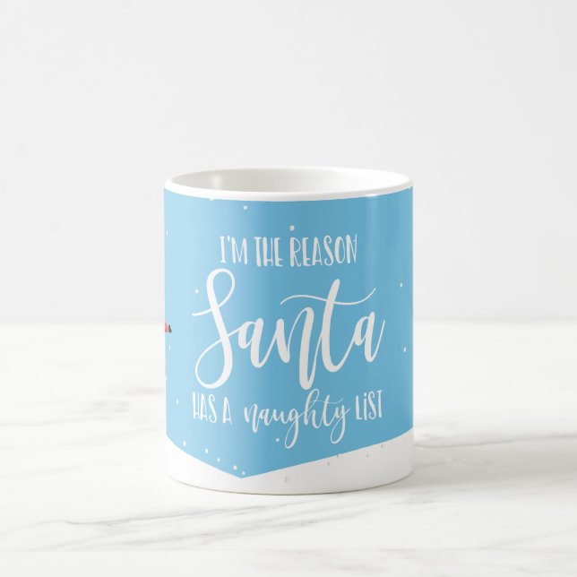 Caneca De Café Sou a razão de papais noeis terem um amigo malvado (Centro)