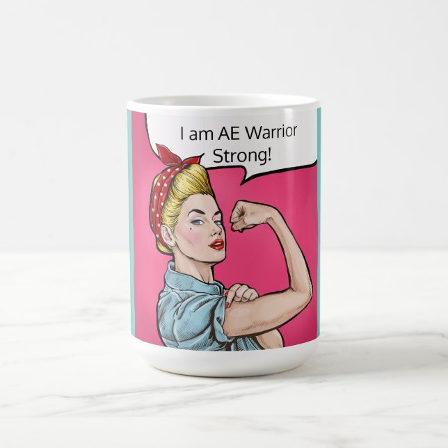 Caneca De Café Sou AE Warrior Strong!caneca (Centro)