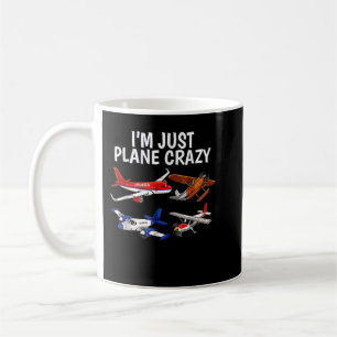 Caneca De Café Sou apenas o avião louco - presentes de aviação pa