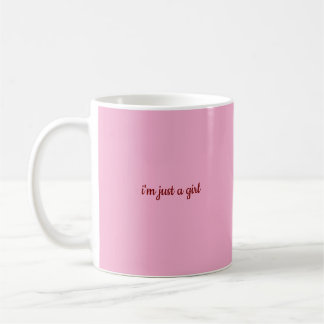 Caneca De Café sou apenas uma garota