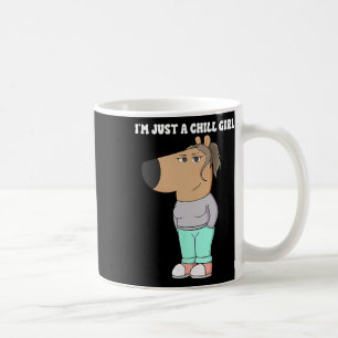 Caneca De Café Sou apenas uma garota chill Meme Engraçado 3