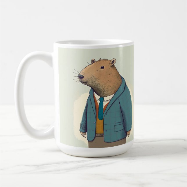 Caneca De Café Sou capaz de estar aqui, Capybara Mug (Esquerda)