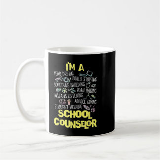 Caneca De Café Sou Conselheiro Escolar Presente de Volta para Con