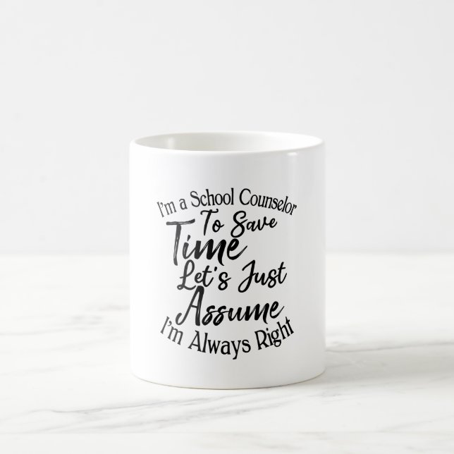 Caneca De Café Sou conselheiro para economizar tempo (Centro)